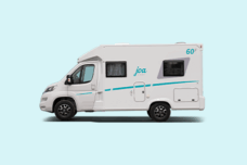 vue de côté camping car profilé 60F joa camp